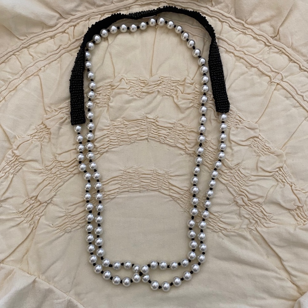 Anthropologie Beaded & Pearl necklace